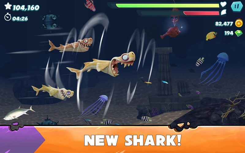 Взломанный hungry shark world. Акулы Хангри шарка. Андроид 9.